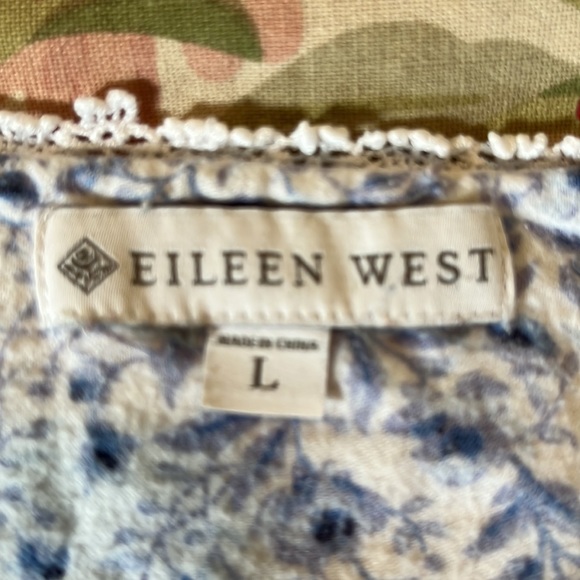 EILEEN WEST Size Large Cotton Flannel Long Nightgown Modest Soft Cozy Timeless - Picture 11 of 15